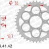AFAM Kettingkit 525 XHR4 - 16/41-114 – Standaard achtertandwiel staal