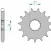 AFAM Kettingkit 530 XHR4 - 18/43-118 – Standaard achtertandwiel staal