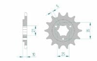 800Wx800H-3072571-3 AFAM Kettingkit 520 XSR4 - 15/48-116 – Standaard achtertandwiel staal