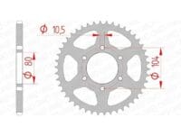 800Wx800H-3073113-2 AFAM Kettingkit 520 XSR4 - 14/43-122 – Standaard achtertandwiel staal
