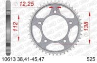 AFAM Kettingkit 525 XHR4 - 15/45-120 – Standaard achtertandwiel staal