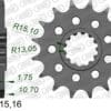 800Wx800H-3073125-3 AFAM Kettingkit 520 XHR4 - 15/46-122 – Standaard achtertandwiel staal
