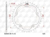 AFAM Kettingkit 525 XHR4 - 16/39-114 – Standaard achtertandwiel staal