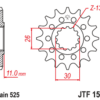 800Wx800H-3073167-3 EK/JT Kettingkit 525 SRX2 - 15/46-122 – Standaard achtertandwiel staal