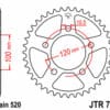 EK/JT Kettingkit 520 MVXZ2 - 15/44-114 – Standaard achtertandwiel staal