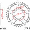 EK/JT Kettingkit 525 ZVX3 - 16/40-108 – Standaard achtertandwiel staal