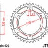 EK/JT Kettingkit 520 MVXZ2 - 16/47-112 – Standaard achtertandwiel staal