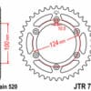 EK/JT Kettingkit 520 SRX2 - 15/41-100 – Standaard achtertandwiel staal