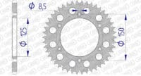 800Wx800H-3073303-2 AFAM Kettingkit 520 XSR4 - 14/46-116 – Standaard achtertandwiel aluminium