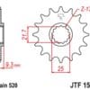 EK/JT Kettingkit 520 SROZ2 - 14/48-114 – Standaard achtertandwiel staal