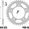 EK/PBR Kettingkit 525 Z/3D - 16/41-114 – Standaard achtertandwiel staal