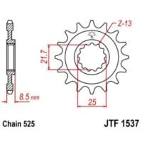 800Wx800H-3073487-3 EK/JT Kettingkit 525ZVX3 15/42-116 – Standaard achtertandwiel