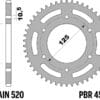 EK/PBR Kettingkit 520MVXZ2 15/48-120 – Standaard achtertandwiel