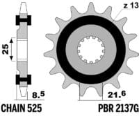 800Wx800H-3073523-3 EK/PBR Kettingkit 525ZVX3 15/42-112 – Standaard achtertandwiel