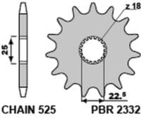 800Wx800H-3073544-3 EK/PBR Kettingkit 525MVXZ2 17/37-108 – Standaard achtertandwiel