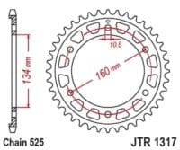 EK/JT Kettingkit 525MVXZ2 16/40-122 – Versterkt achtertandwiel