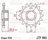 800Wx800H-3073566-3 EK/JT Kettingkit 530ZVX3 19/48-128 – Versterkt achtertandwiel
